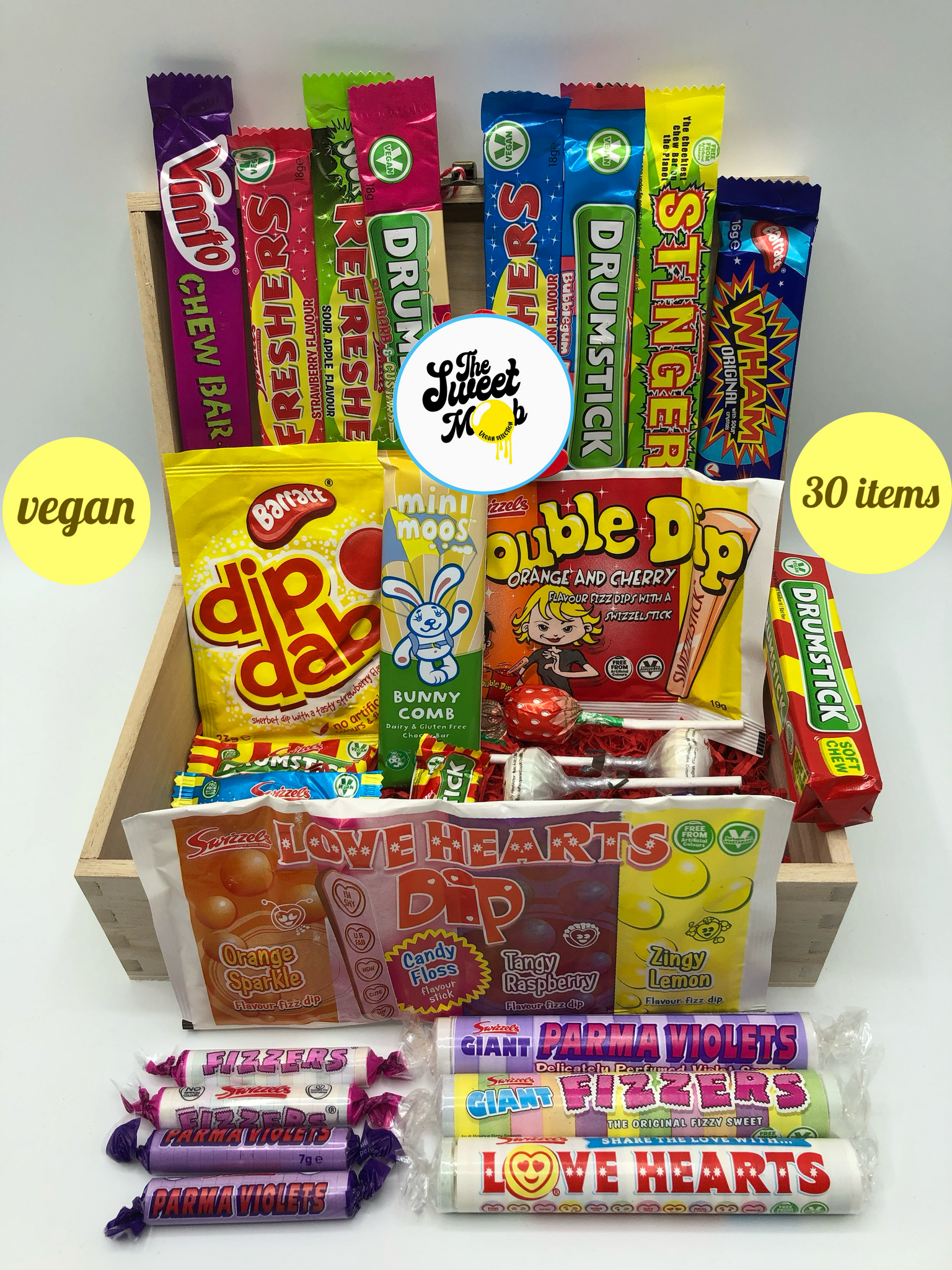 Buy wholesale Vegetarian retro sweets box - Without gelatin